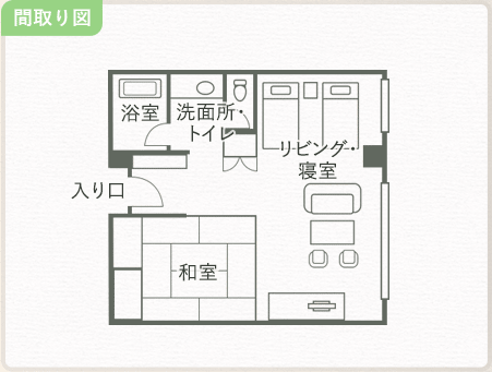 Japanese and Western style room E type